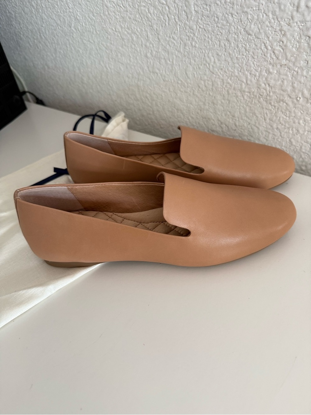Birdies The Starling Tan Leather Loafer Flats-7